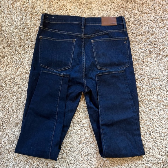 Madewell 9 inch High Rise Skinny Jean- Dark Indigo Wash- Size 29 EUC - Picture 5 of 9